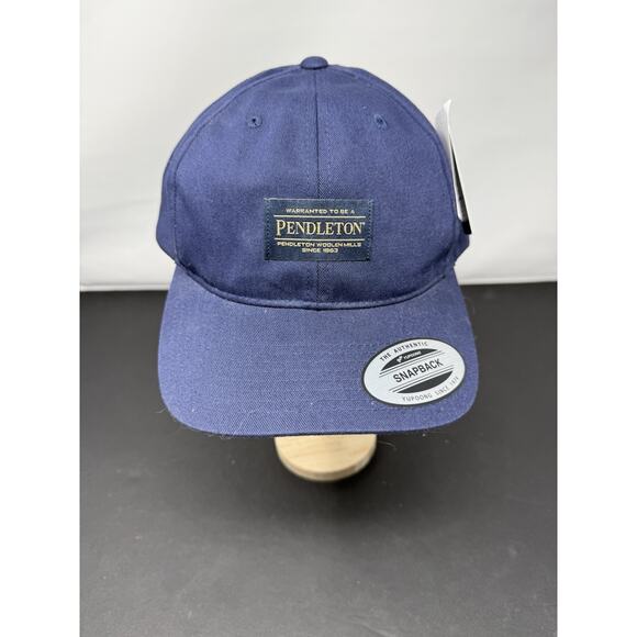 Pendleton Classic Yupoong Snapback Mesh Navy Blue Men’s Hat Cap - Picture 1 of 6